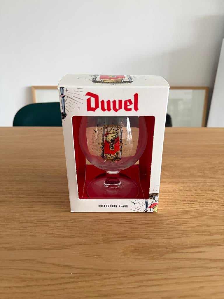 Duvel collectors glass Joe Robinson limited edition, Enlèvement ou Envoi, Neuf, Verre à bière