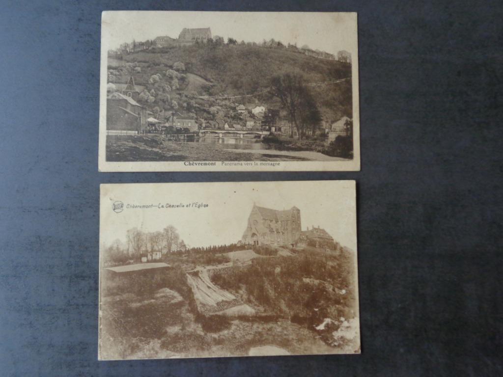 2 anciennes cartes postales de Chèvremont, Enlèvement