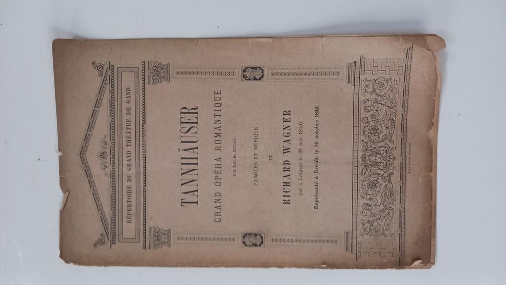 Brochure Tannhauser opera, Enlèvement