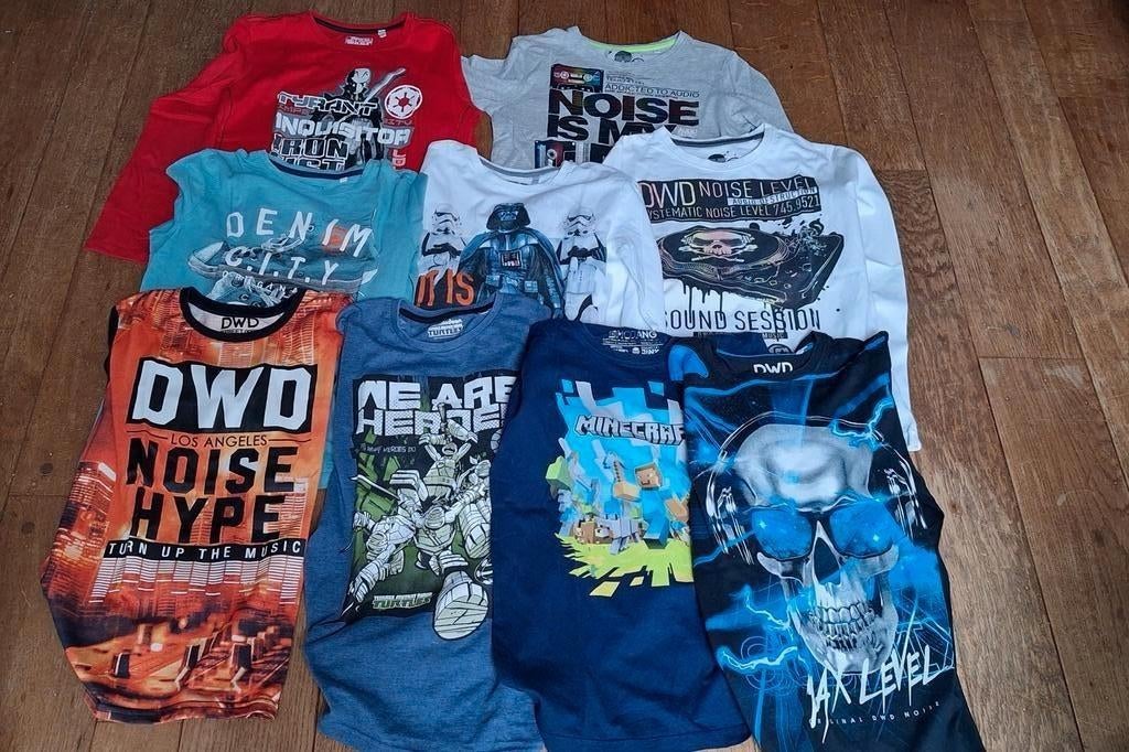 T-shirts met lange mouwen maat 146-152, Ophalen, Gebruikt