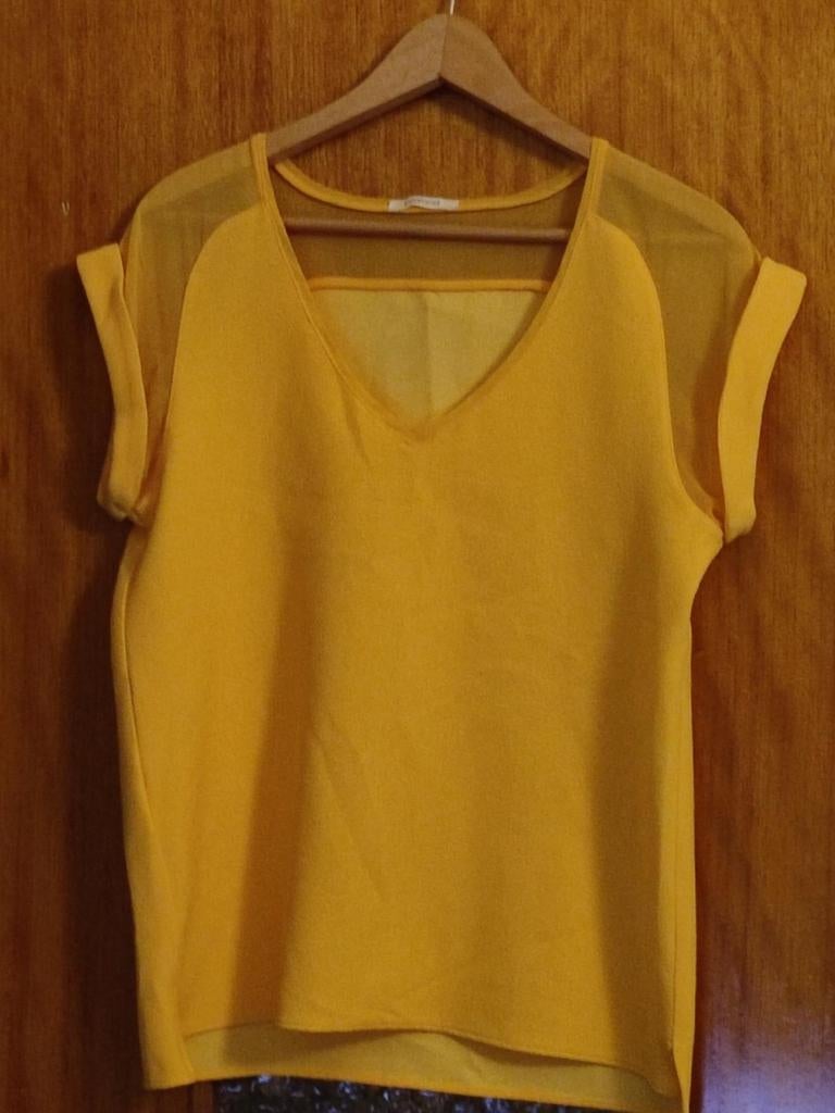 Top promod taille 36, Manches courtes, Taille 36 (S), Jaune, Enlèvement ou Envoi