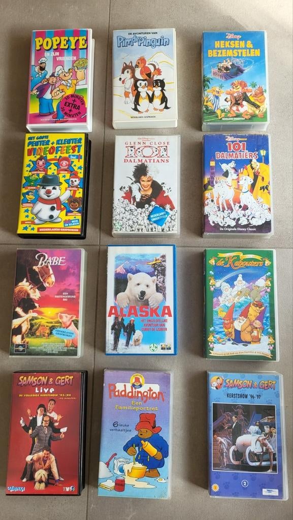 Verschillende videocassettes vhs kinderen, Cd's en Dvd's, VHS | Kinderen en Jeugd, Ophalen of Verzenden, Gebruikt