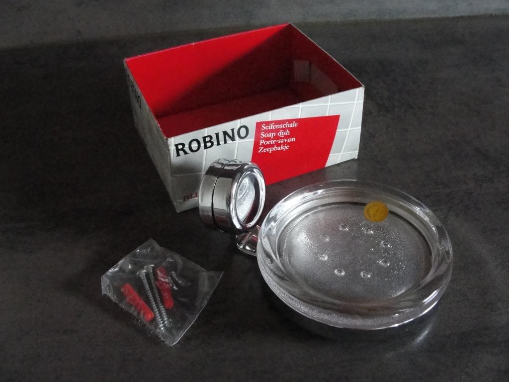 Porte-savon Allibert Robino (verre et chrome), Enlèvement ou Envoi, Neuf, Autres couleurs, Autres types