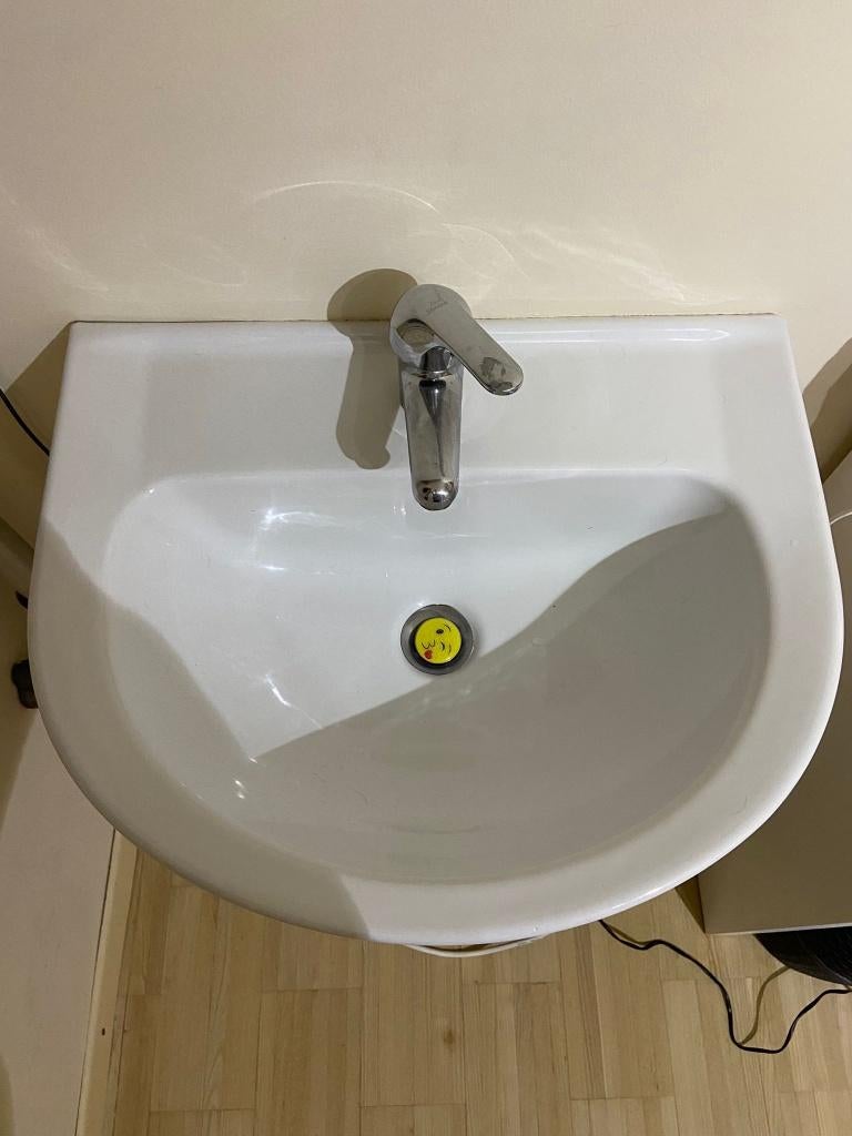 Lavabo, Doe-het-zelf en Bouw, Sanitair, Ophalen, Gebruikt, Steen, Wastafel