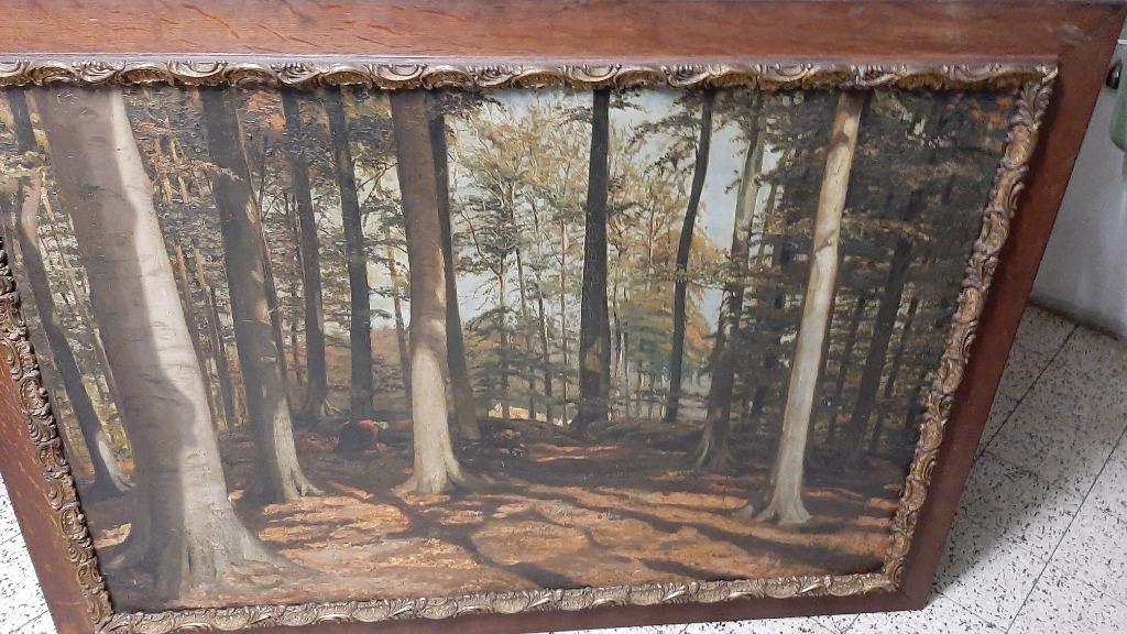 groot schilderij, Ophalen