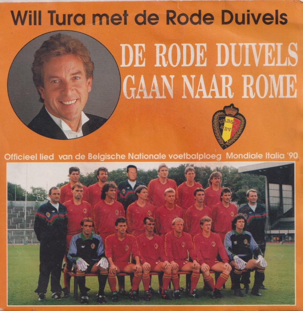 Will Tura – De Rode Duivels gaan naar Rome – Single, Cd's en Dvd's, Gebruikt, 7 inch, Single, Ophalen of Verzenden