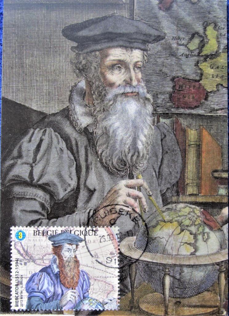 MAXIMAKAARTEN- MERCATOR- HONDIUS, Timbres & Monnaies, Enlèvement ou Envoi, Affranchi, Autres thèmes