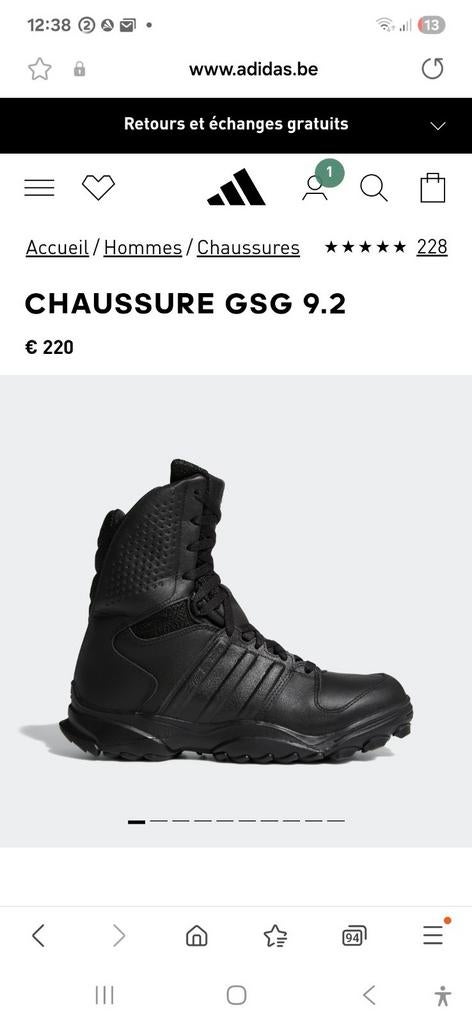 ADIDAS Chaussures d'intervention GSG9.2 Pointure 44, Vêtements | Hommes, Chaussures, Enlèvement ou Envoi, Chaussures de travail