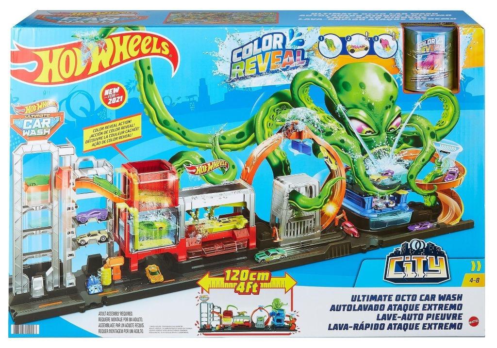HotWheels City Ultimate Octo  Car Wash, Ophalen, Gebruikt, Jongen of Meisje