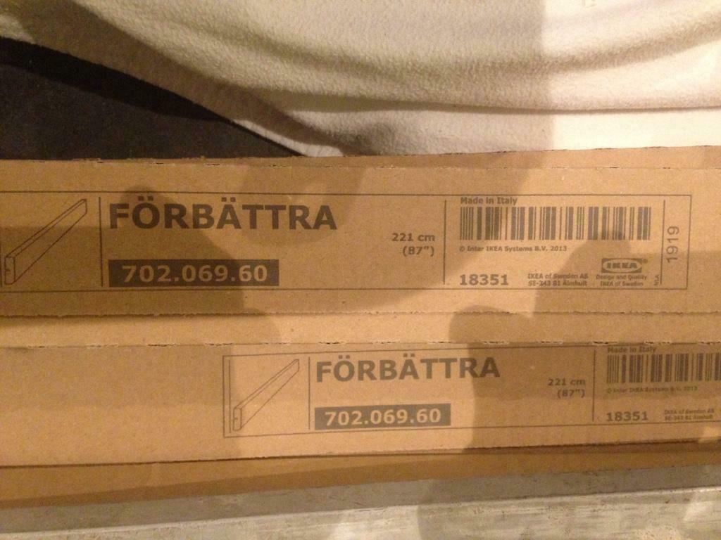 Ikea plint , sierlijst, lichtlijst forbatra 4stuks, NIEUW, Enlèvement ou Envoi, Neuf