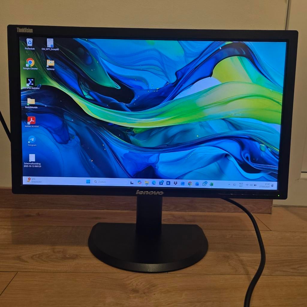 Écran Lenovo de 21,5 pouces, Full HD, Comme neuf, Enlèvement, HDMI