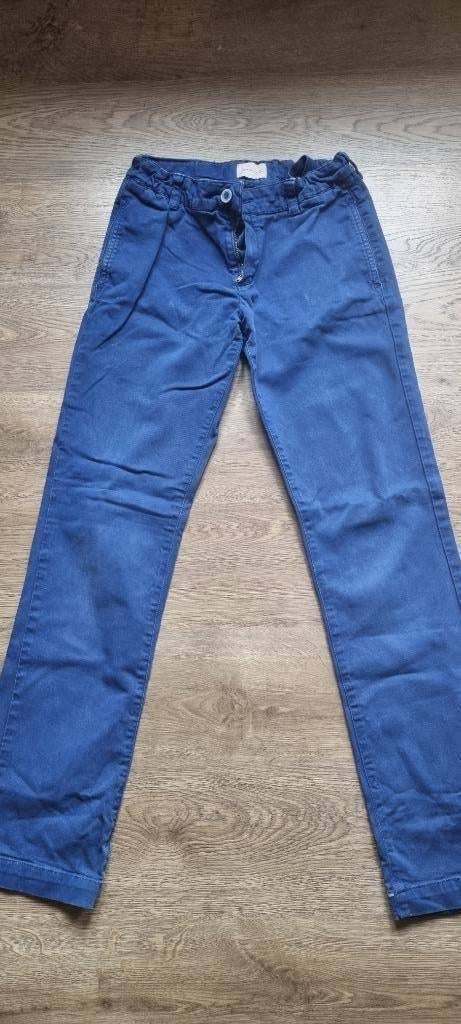 blauwe chino broek Jan van Trier maat 158 - 164, Broek, Andere, Ophalen of Verzenden, Zo goed als nieuw