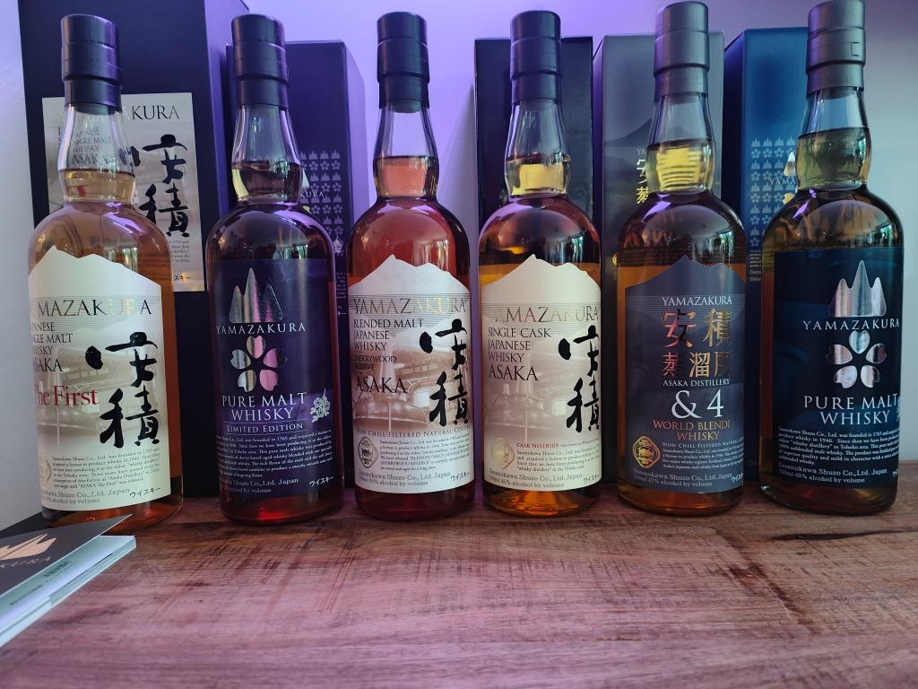 Yamazakura  Collectie- Set van 6 flessen,  ASAKA Disitillery, Overige gebieden, Overige typen, Nieuw, Ophalen of Verzenden
