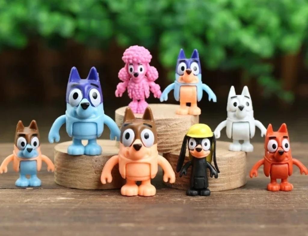 Bluey 8 figuren - Nieuw, Kinderen en Baby's, Speelgoed | Actiefiguren, Nieuw, Verzenden