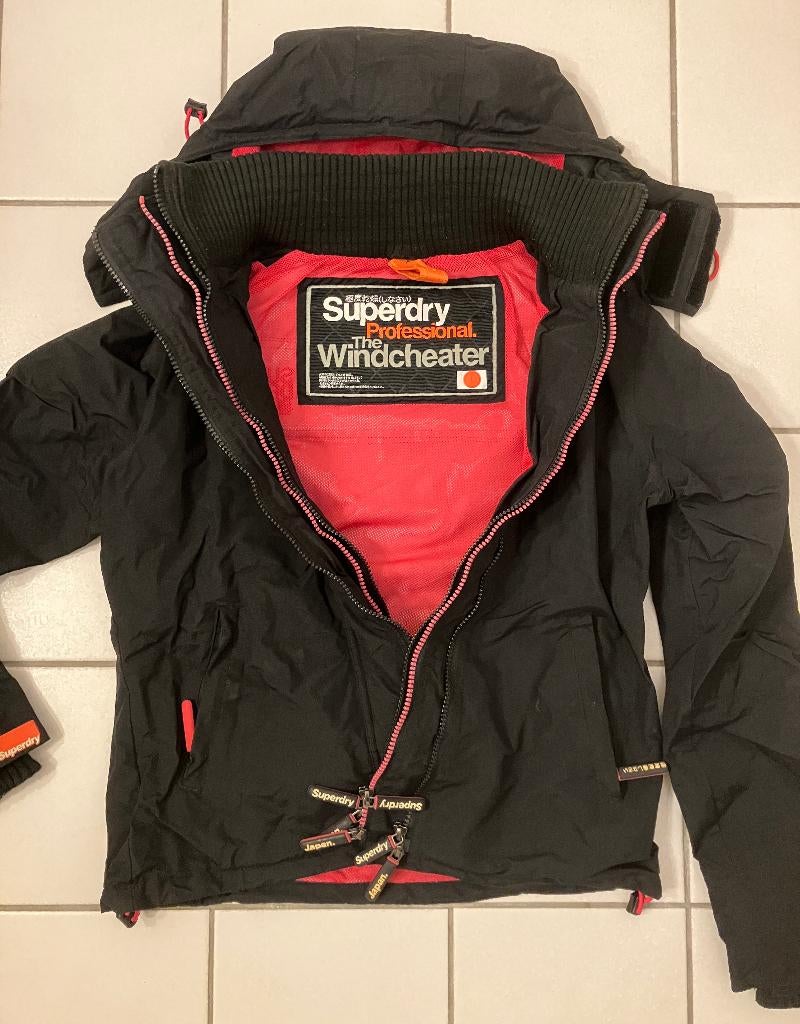 Superdry jas, Ophalen, Superdry, Zwart, Maat 42/44 (L)