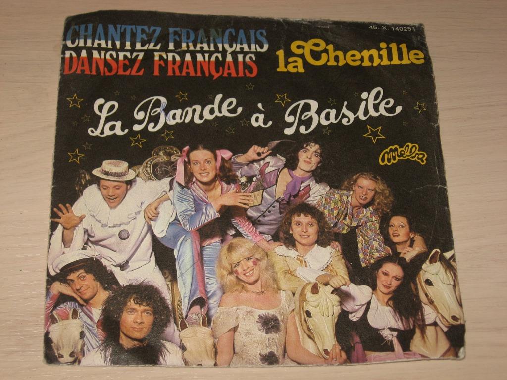 Disque vinyl 45 tours la bande à basile la chenille, CD & DVD, Vinyles | Dance & House, Enlèvement ou Envoi, Comme neuf, Musique d'ambiance ou Lounge
