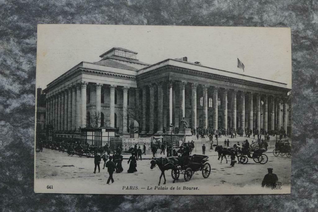 Postkaart 1919 Parijs, Le Palais de la Bourse, Frankrijk, Enlèvement ou Envoi, Avant 1920, Affranchie, France