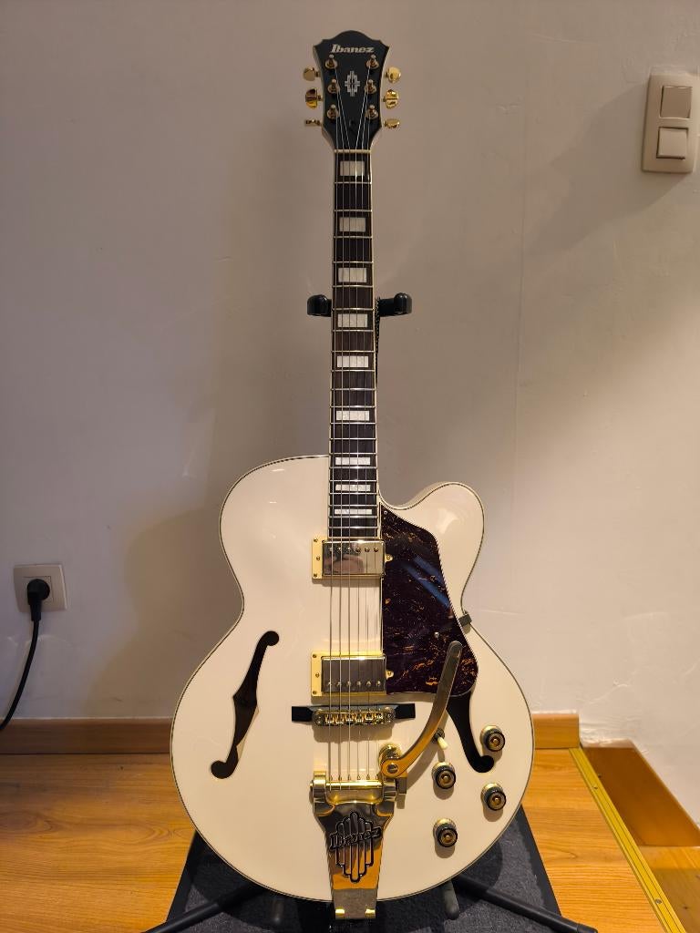 Te Koop Ibanez AF75TDG-IV 12-04, Ophalen, Zo goed als nieuw, Hollow body, Ibanez