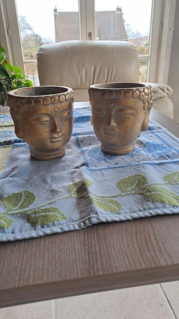 Bloempotje 'Buddha', Antiek en Kunst, Ophalen of Verzenden
