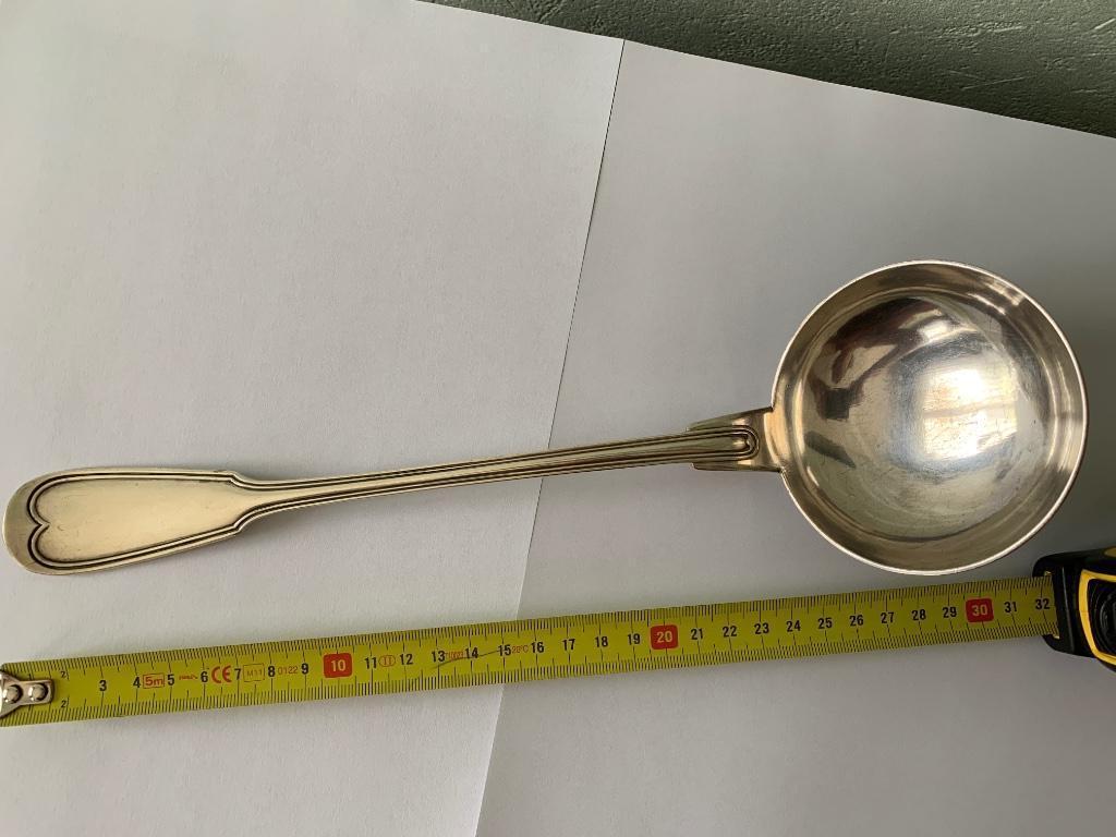Louche ancienne en métal argenté, Enlèvement ou Envoi, Argent