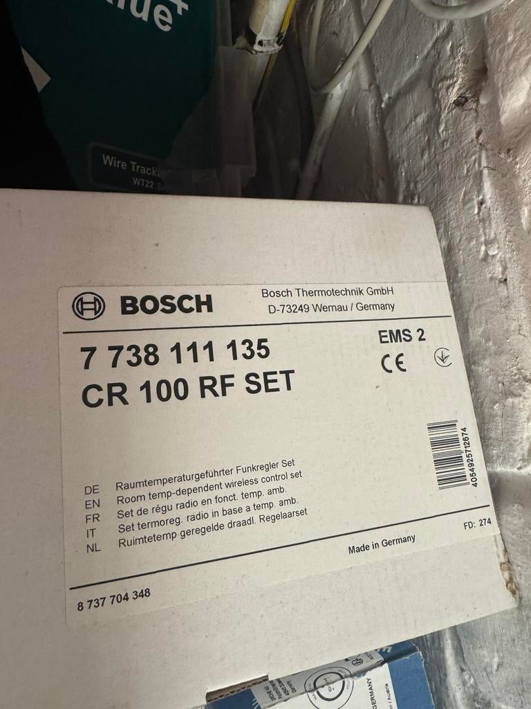 Bosch draadloze thermostaat, Ophalen, Nieuw