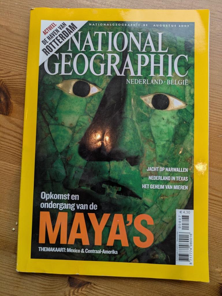National Geographic Maya's Mexico Centraal Amerika, Verzamelen, Tijdschriften, Kranten en Knipsels, Tijdschrift, 1980 tot heden