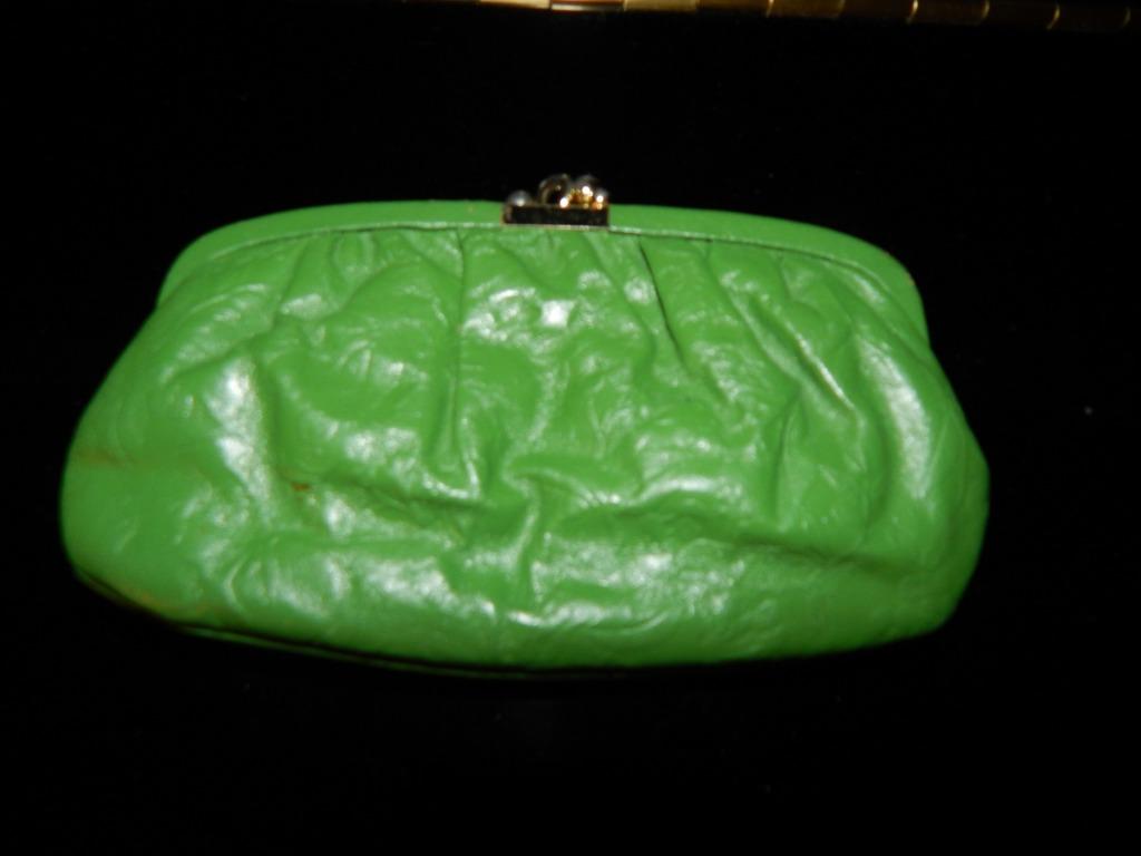 portemonnees geldbeugel vintage, Handtassen en Accessoires, Portemonnees, Ophalen of Verzenden, Zo goed als nieuw, Groen, Overige merken