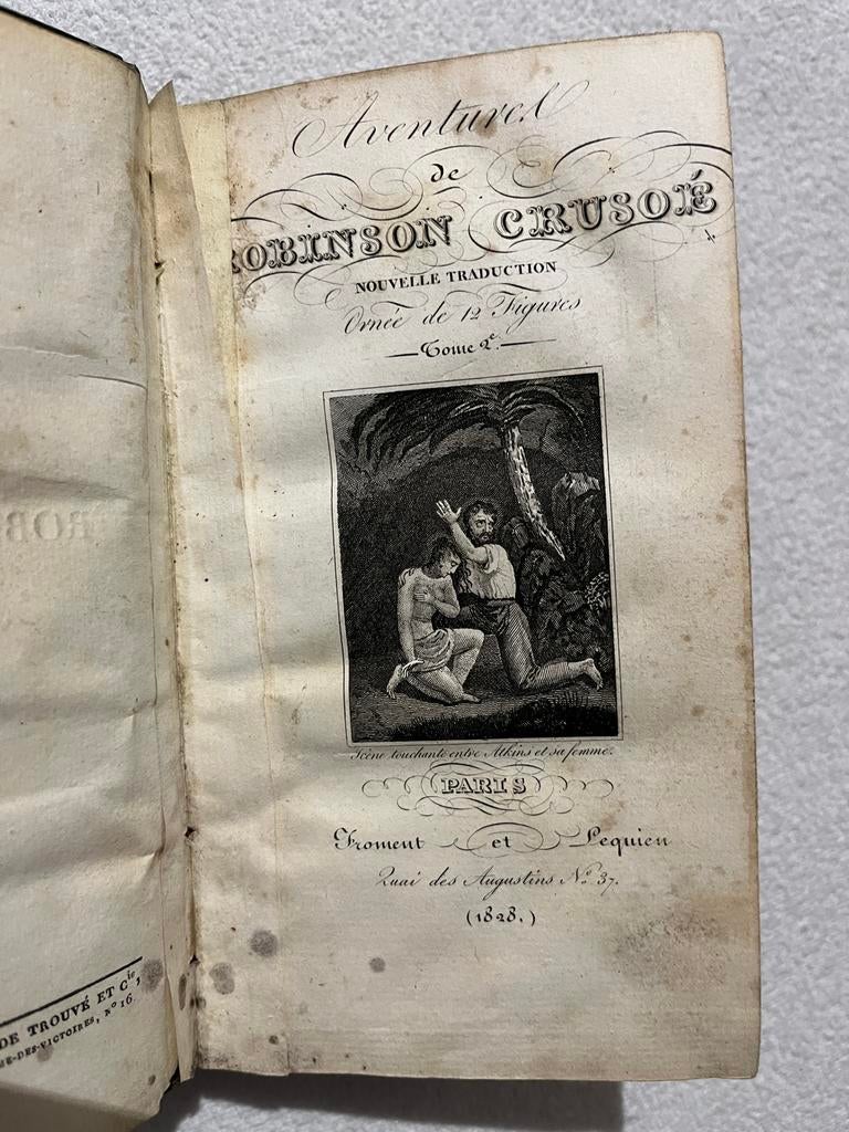 Robinson Crusoé - Édition de 1828 - Tome II, Enlèvement ou Envoi