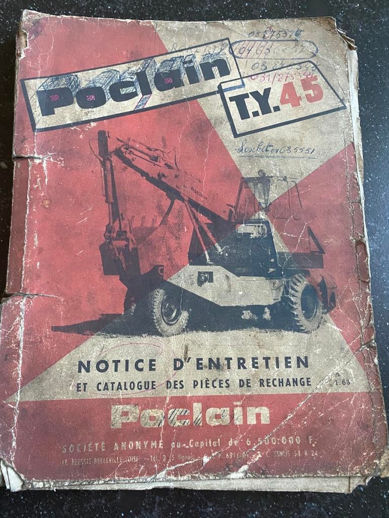 Notice d’entretien Poclain T.Y. 45, Enlèvement