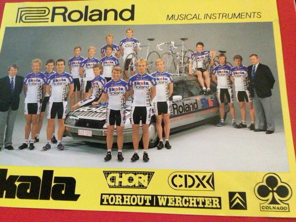 Wielerposter 1987 team roland  skala  tw colnago, Sports & Fitness, Cyclisme, Envoi