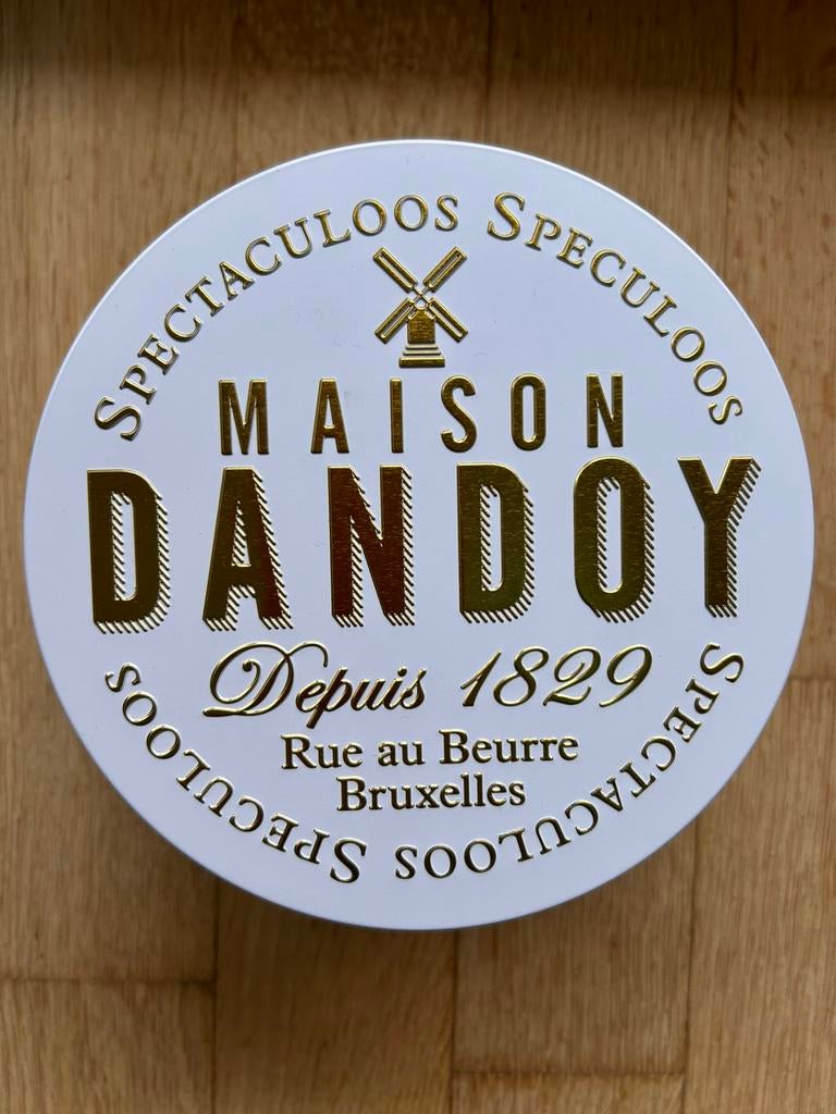 Witte Koekendoos van Maison Dandoy H8,5cm D15cm, Ophalen, Nieuw