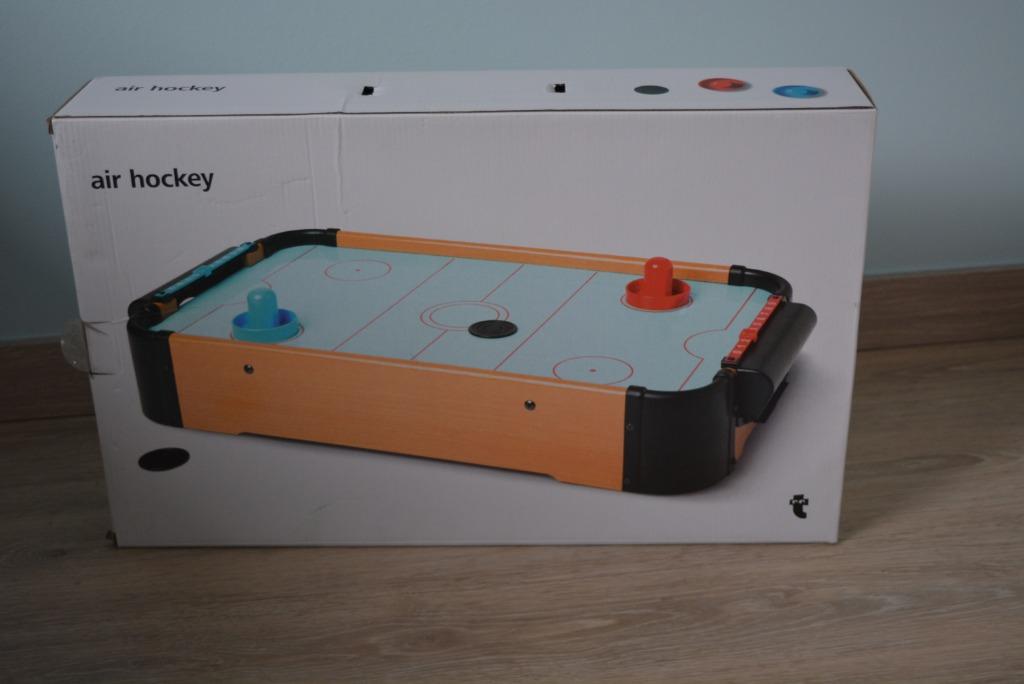 Air hockey spel tafelmodel 51x32x10cm op 3xC-batterijen, Hobby en Vrije tijd, Een of twee spelers, Ophalen, Gebruikt