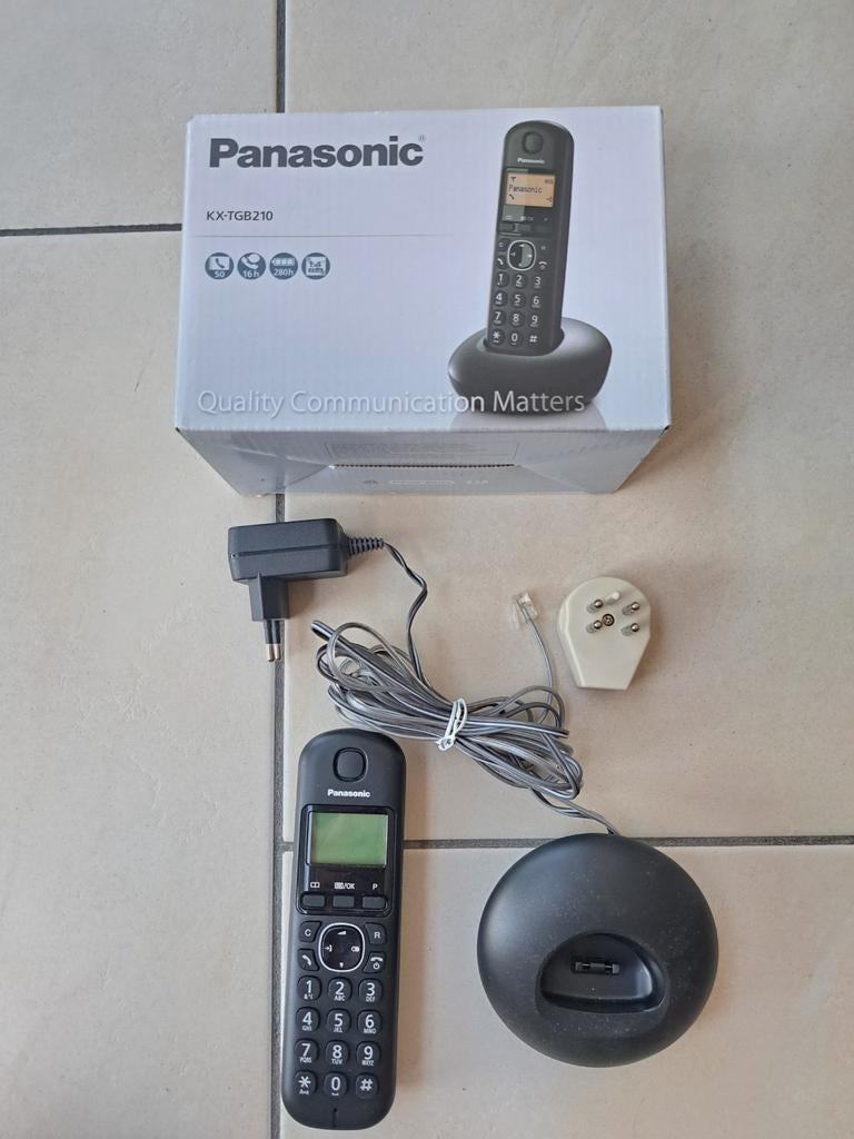 Panasonic draadloze telefoon, Enlèvement ou Envoi, Comme neuf, 1 combiné