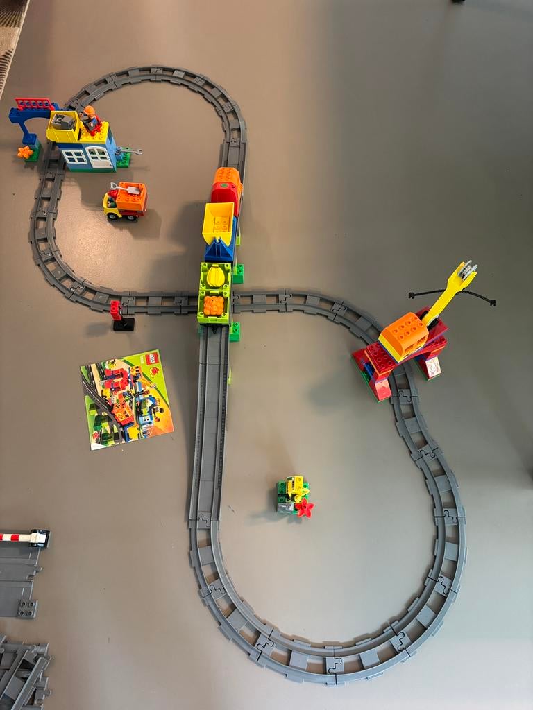 Lego duplo luxe treinset 10508 incl. boekje met extra rails, Enlèvement, Utilisé, Duplo