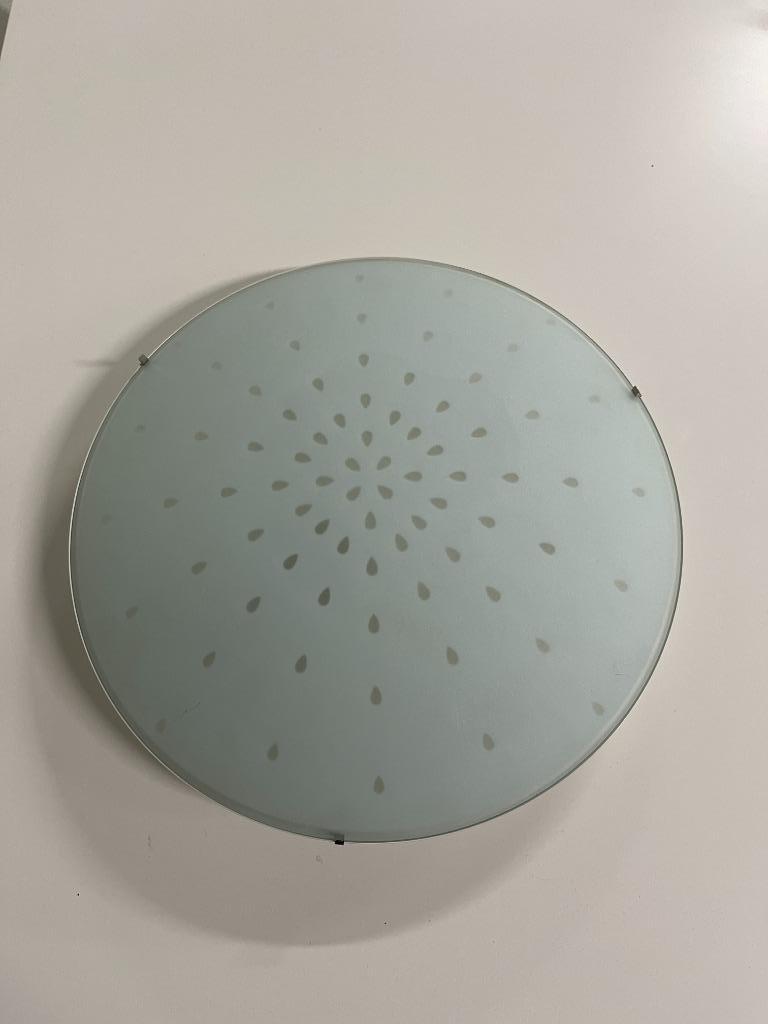 Plafondlamp, Ophalen, Gebruikt, Glas