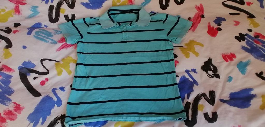 T-shirt M-C turquois/bleu 14 ans cm 164, Enlèvement ou Envoi, Utilisé, Garçon, Autres types