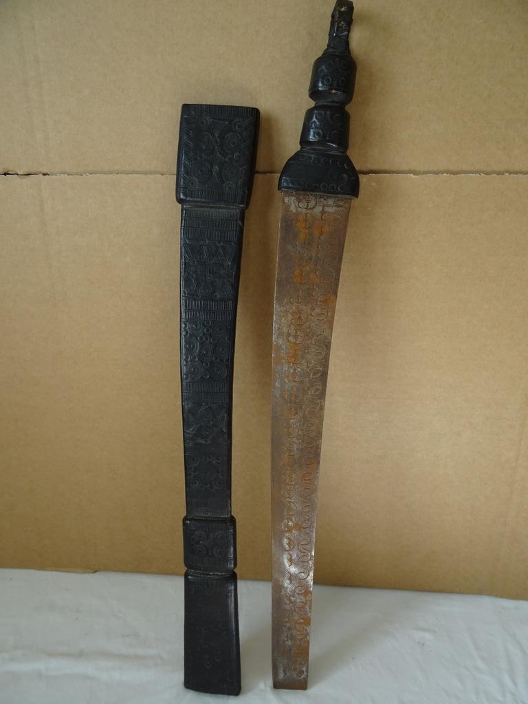 Volkskunst antiek kapmes inheems kapmes 59cm circa 1900, Ophalen of Verzenden