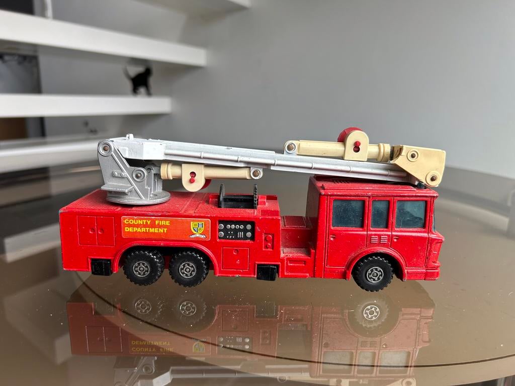 Matchbox Lesney Super Kings Snorkel Fire Engine nr K-39 1980, Enlèvement ou Envoi