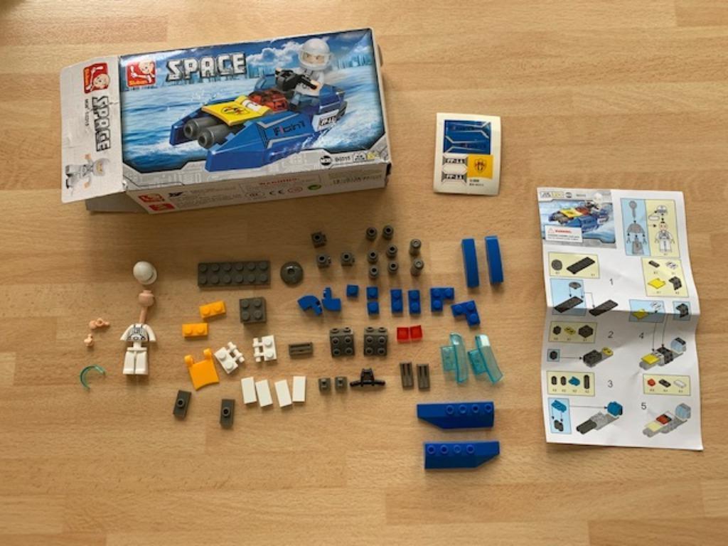 Bouwblokjes Sluban Space, Ophalen