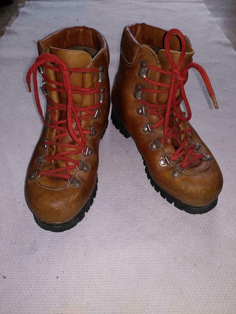 Mooie vintage lederen bergschoenen (maat 37-38), Ophalen of Verzenden, Gebruikt, Schoenen