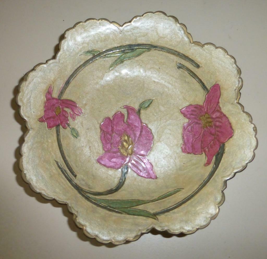 Met de hand beschilderd koperen schaaltje (India), Antiek en Kunst, Ophalen of Verzenden