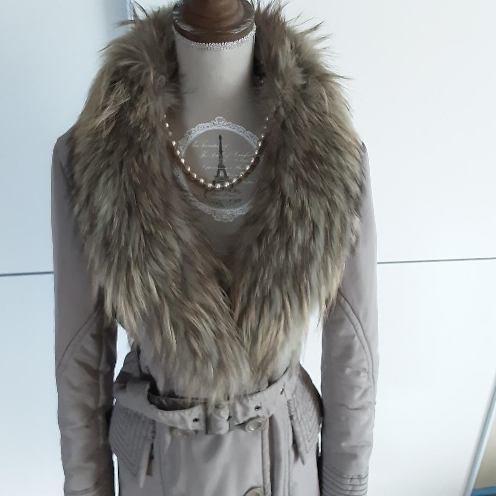 Elegante winterjas met pels met 42 zie afmetingen, Kleding | Dames, Ophalen