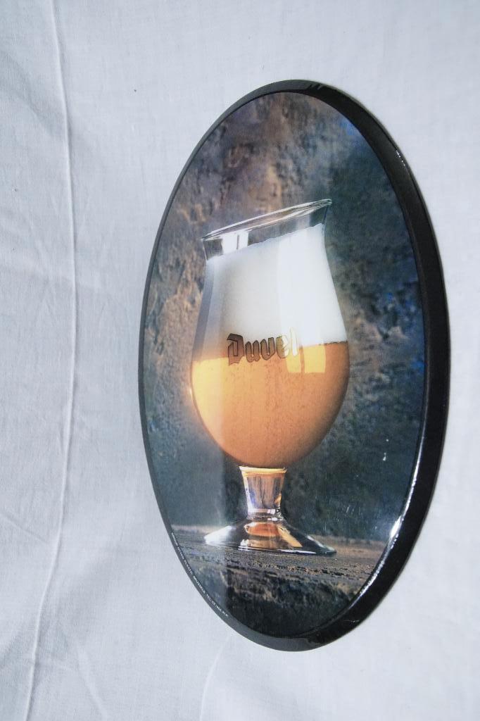 bierreclame, Ophalen of Verzenden, Zo goed als nieuw, Reclamebord, Plaat of Schild, Duvel
