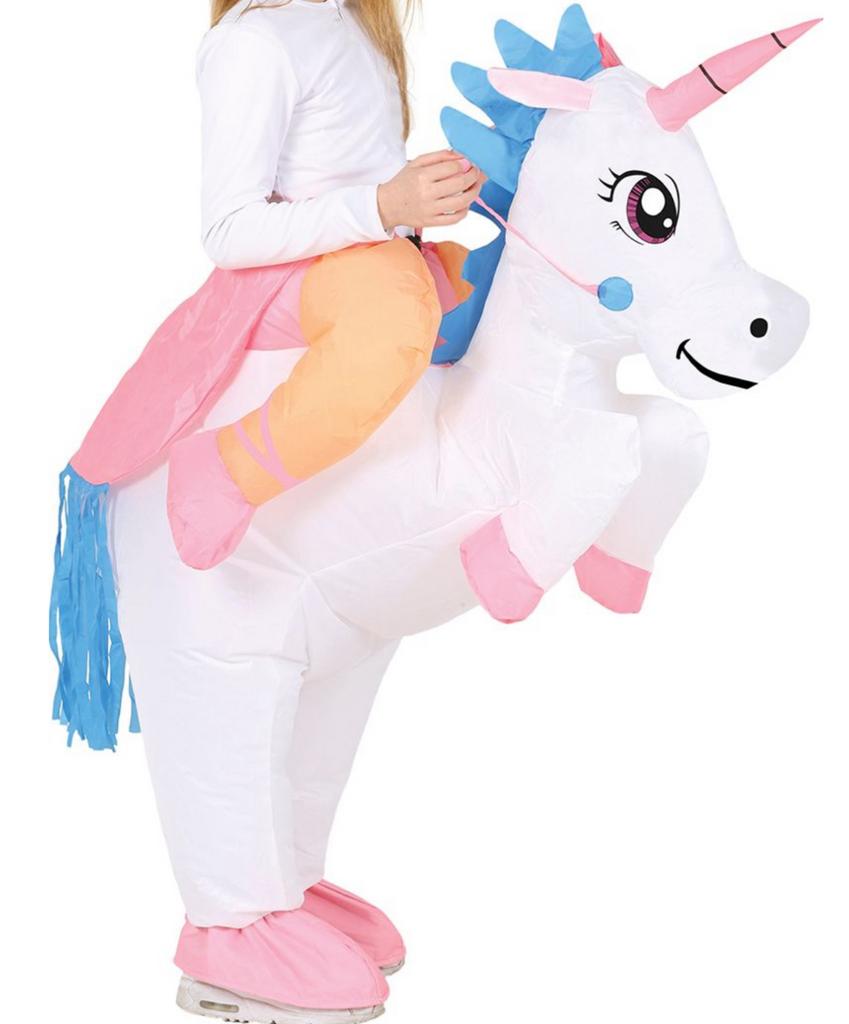Carnaval unicorn kind, Kinderen en Baby's, Ophalen, Gebruikt, 134 t/m 140, Meisje