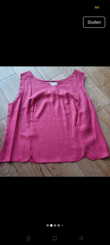 Un jour Ailleurs, schitterend broekpak 48, Kleding | Dames, Kostuum of Pak, Verzenden, Maat 46/48 (XL) of groter, Roze
