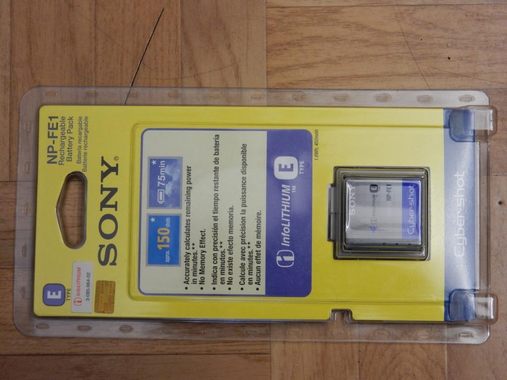 jw0663: Sony info LITHIUM E batt pack NP-FE13.6V  1.6Wh 450m, Enlèvement ou Envoi, Neuf
