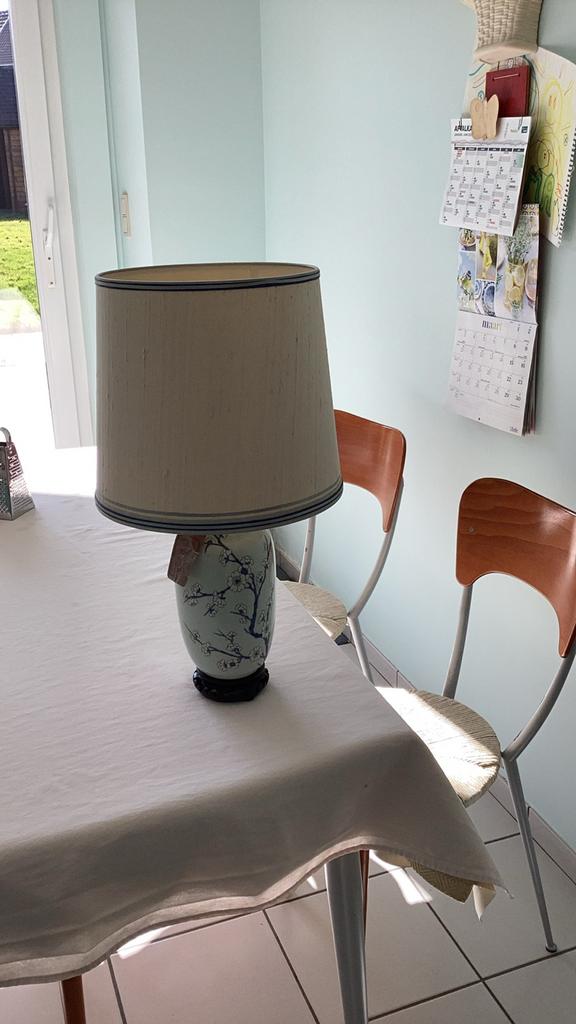 Verlichting handgeschilderd lamp, Ophalen of Verzenden