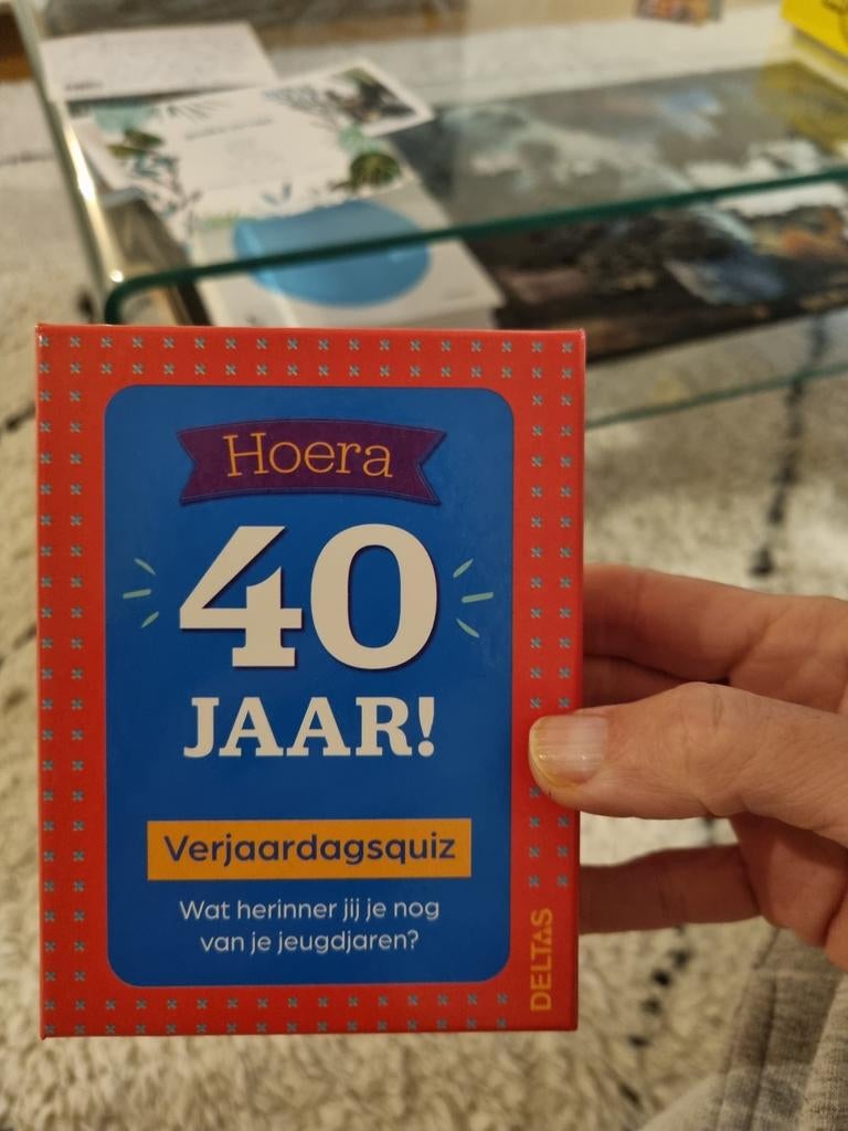 Hoera 40 jaar verjaardagsquiz, Enlèvement ou Envoi