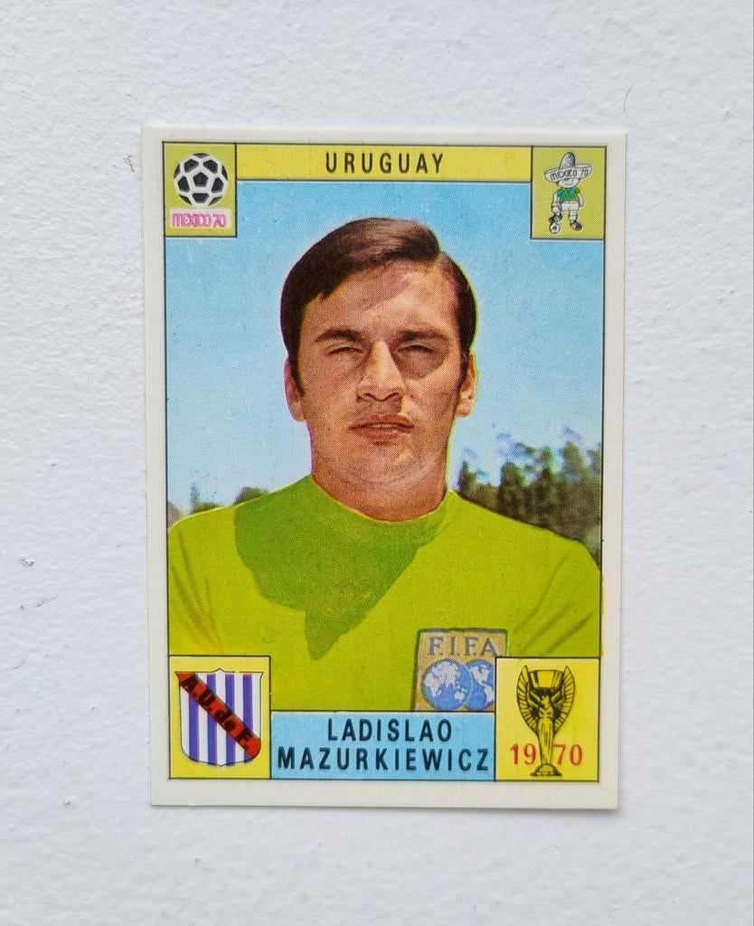 Panini Mexico 70 : Ladislao Mazurkiewicz - Équipe Uruguay 19, Enlèvement ou Envoi, Comme neuf