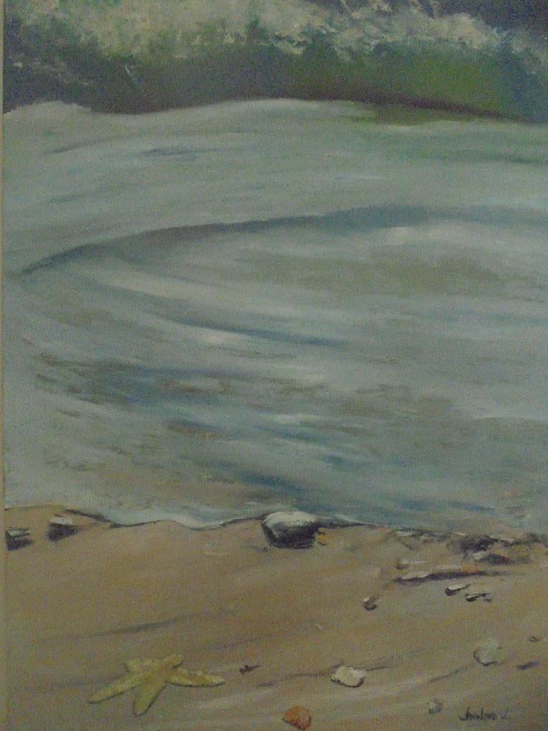 peinture à l'huile de mer (60x80) moderne, Antiquités & Art, Art | Peinture | Moderne, Enlèvement ou Envoi